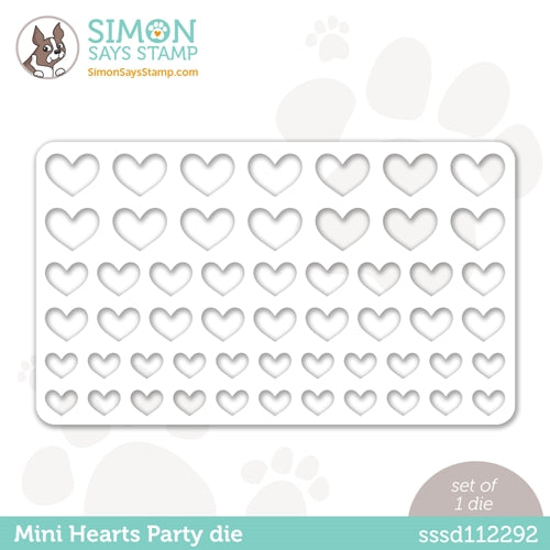 Simon Says Stamp! Simon Says Stamp MINI HEARTS PARTY Wafer Die sssd112292