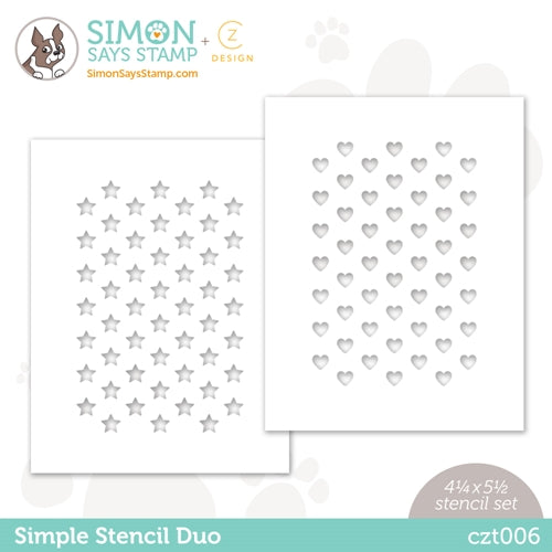 Simon Says Stamp! CZ Design Stencils SIMPLE DUO czt006