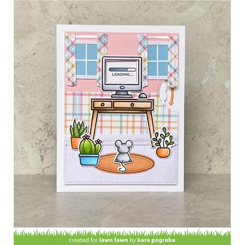 Simon Says Stamp! Lawn Fawn REVEAL WHEEL RECTANGLE WINDOW ADD-ON Die Cuts lf2520 | color-code:ALT1