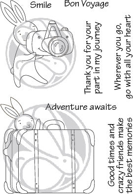 Simon Says Stamp! The Rabbit Hole Designs ADVENTURE AWAITS Clear Stamps TRH 91*
