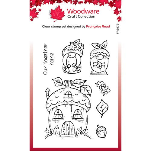Simon Says Stamp! Woodware Craft Collection ACORN GNOMES Clear Stamps frs879