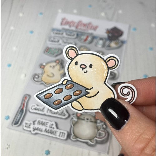 Simon Says Stamp! Time for Tea Designs BAKED WITH MORE LOVE Clear Stamps