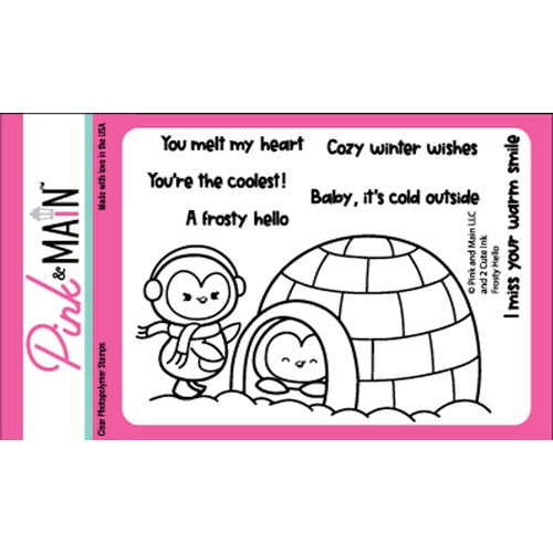 Pink and Main FROSTY HELLO Clear Stamps PM0583* – Simon Says Stamp