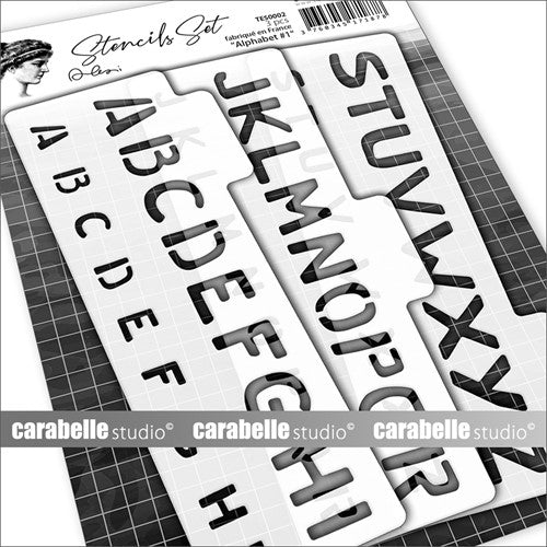 Carabelle Studio ALPHABET 1 Stencils tes0002