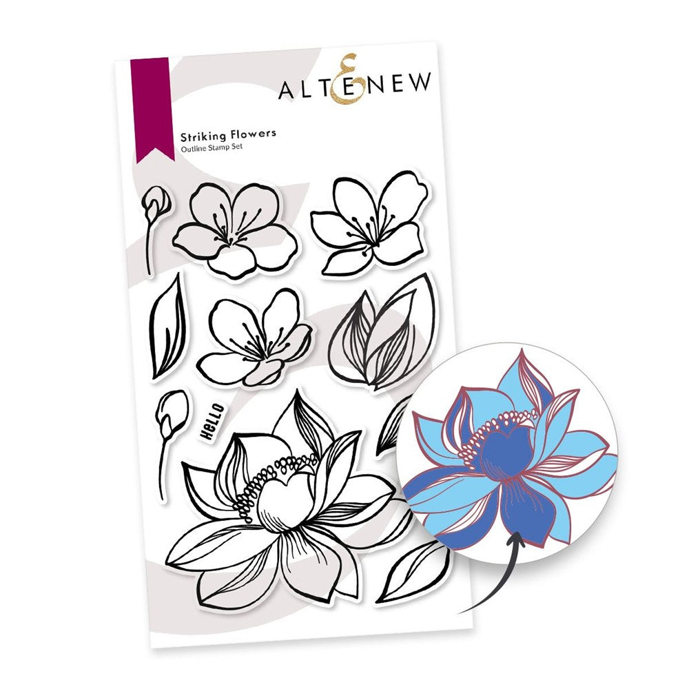 Altenew Striking Flowers Clear Stamps ALT7724