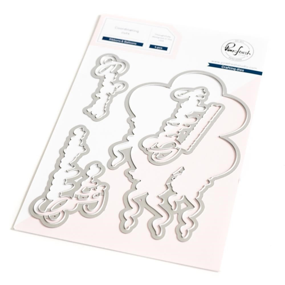 Pinkfresh Studio Ribbons And Balloons Die Set 198923* – Simon Says Stamp
