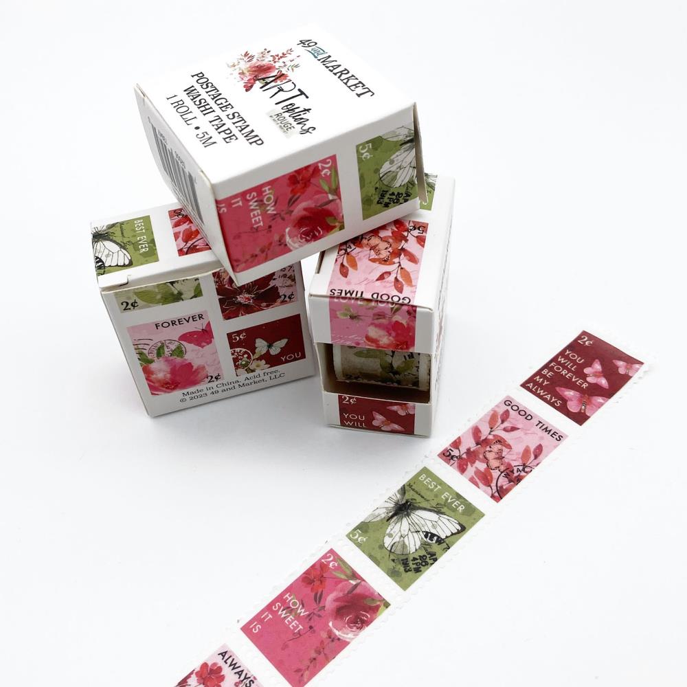 49 and Market ARTOPTIONS ROUGE POSTAGE Washi Tape Roll AOR-39470 | color-code:ALT1