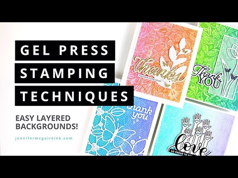 Simon Says Stamp! Gel Press 6 x 6 REUSABLE GEL PRINTING PLATE 10800