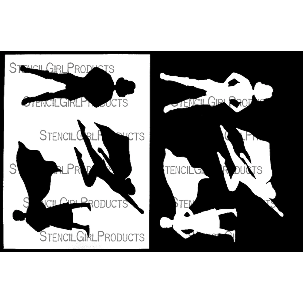 StencilGirl Strong Women Stencil l955 Simon Says Stamp