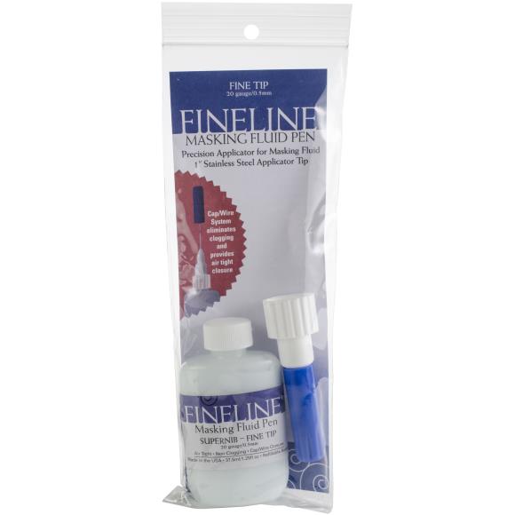 Fineline 20 Gauge Applicator & Bottle W-masking Fluid-1.25oz
