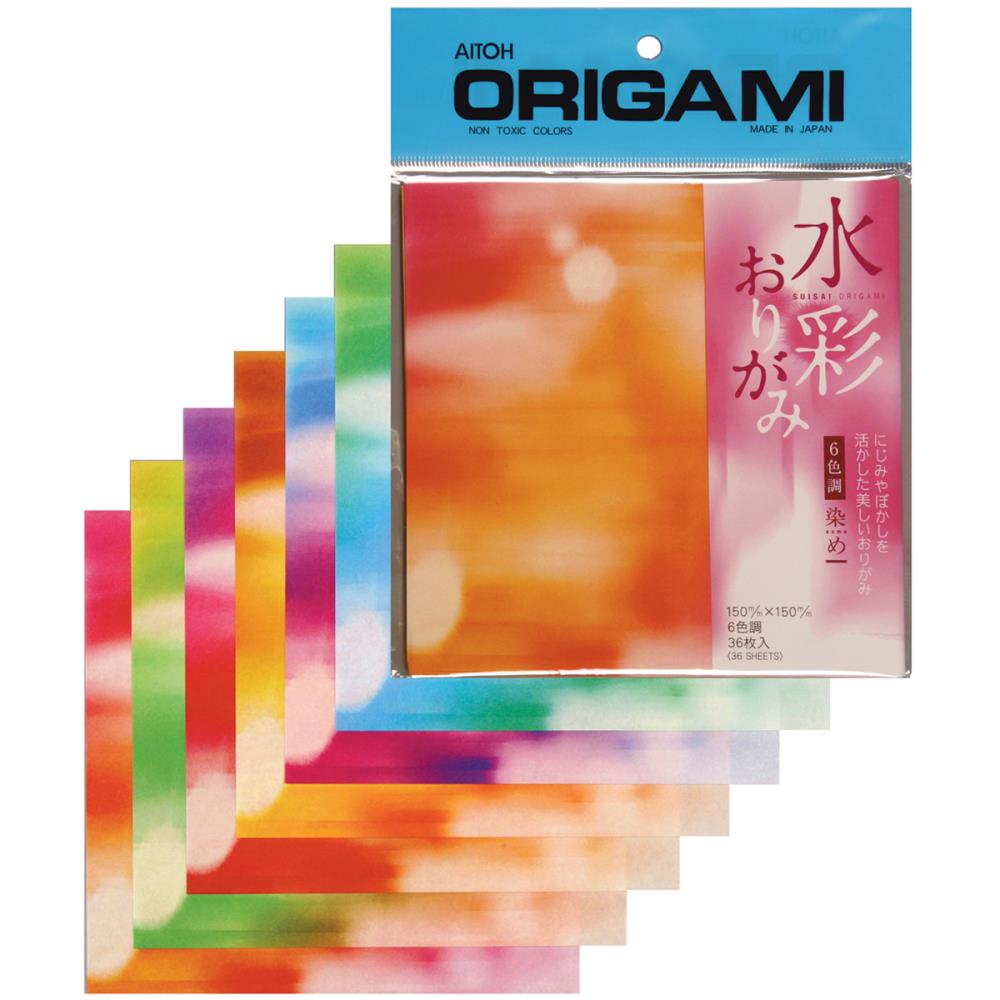 Aitoh Tie Dye Origami Paper Pack 413736