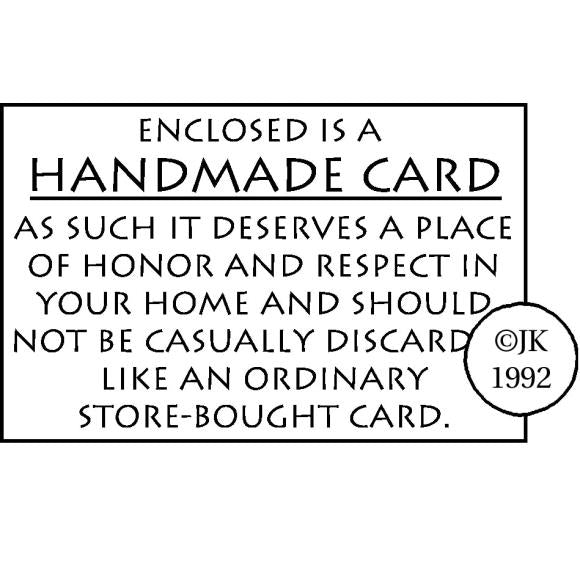 Judikins HANDMADE CARD Rubber Stamp 2055