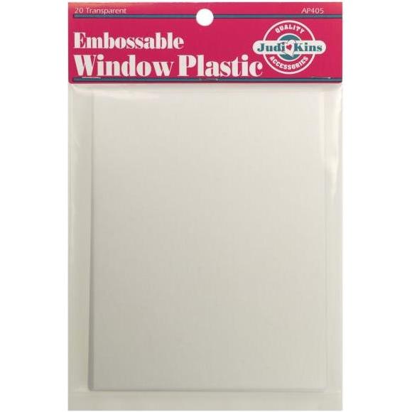 Judikins EMBOSSABLE WINDOW PLASTIC POSTCARD SHEETS AP405