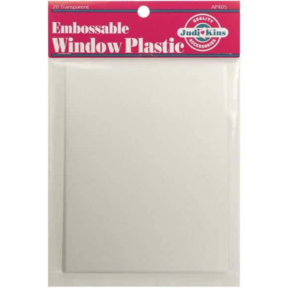 Judikins EMBOSSABLE WINDOW PLASTIC POSTCARD SHEETS AP405
