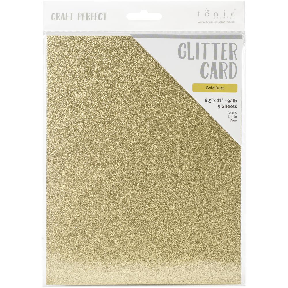 Tonic Gold Dust 8.5 x 11 Glitter Cardstock 9960e