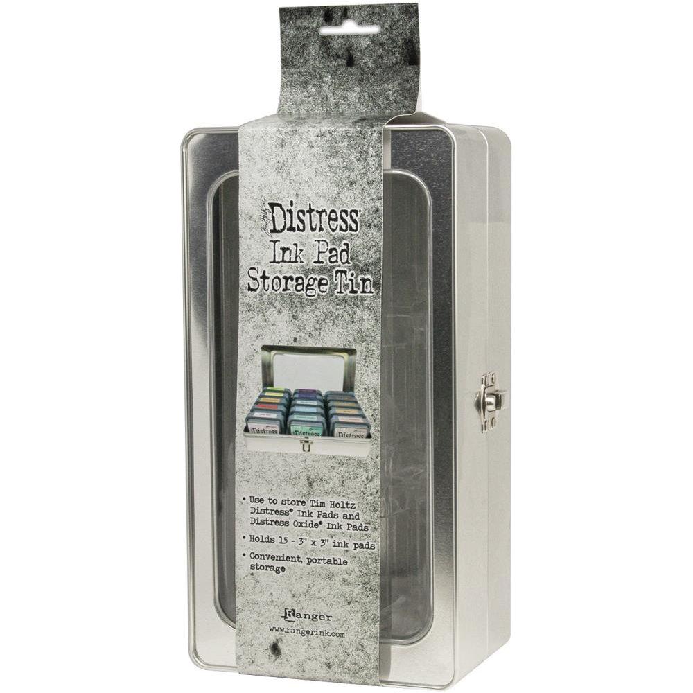 Tim Holtz Distress Ink Pad Storage Tin Ranger tda68075 side view