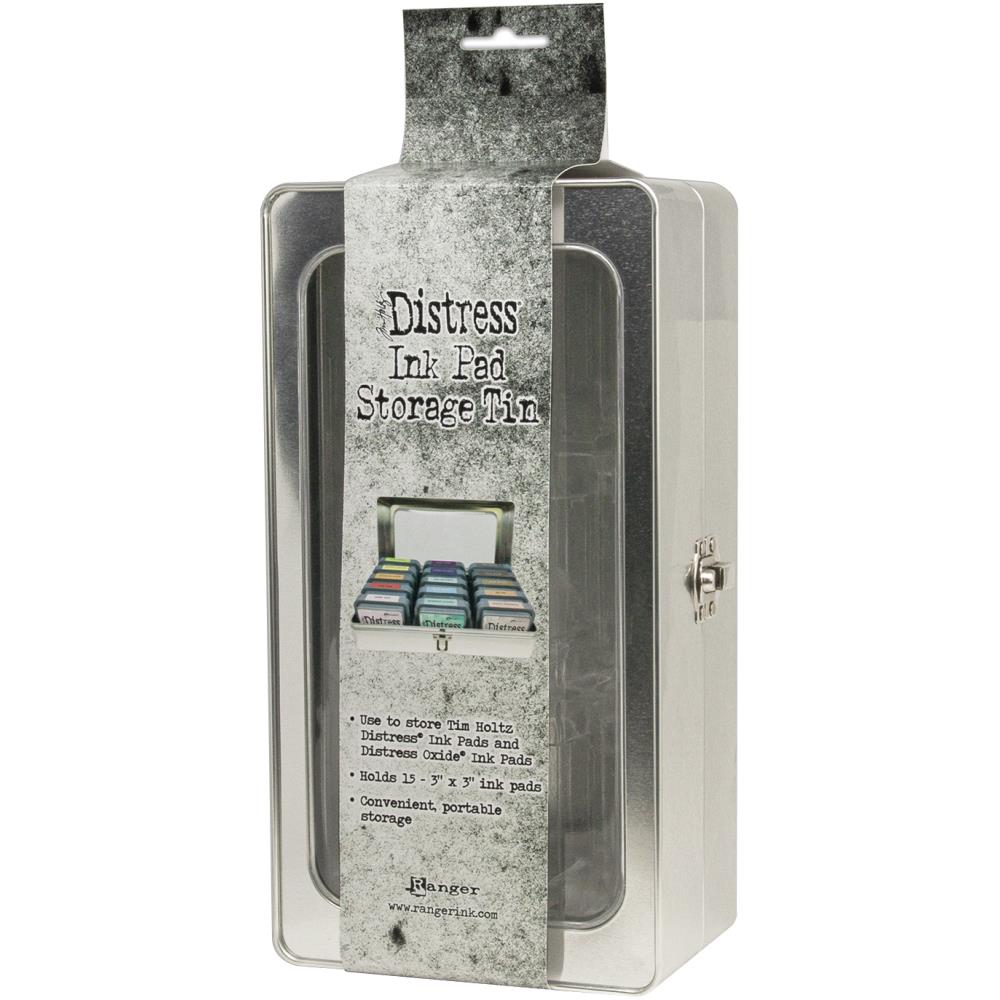 Tim Holtz Distress Ink Pad Storage Tin Bundle Of 3 Ranger side view