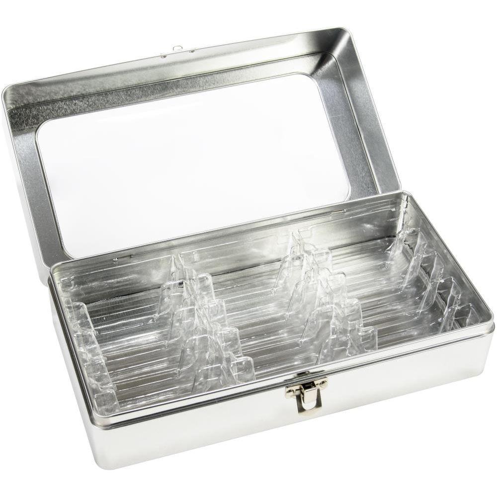 Tim Holtz Distress Ink Pad Storage Tin Ranger tda68075 Empty and Open