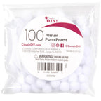 Cousin White Pom Poms 10mm 40000792