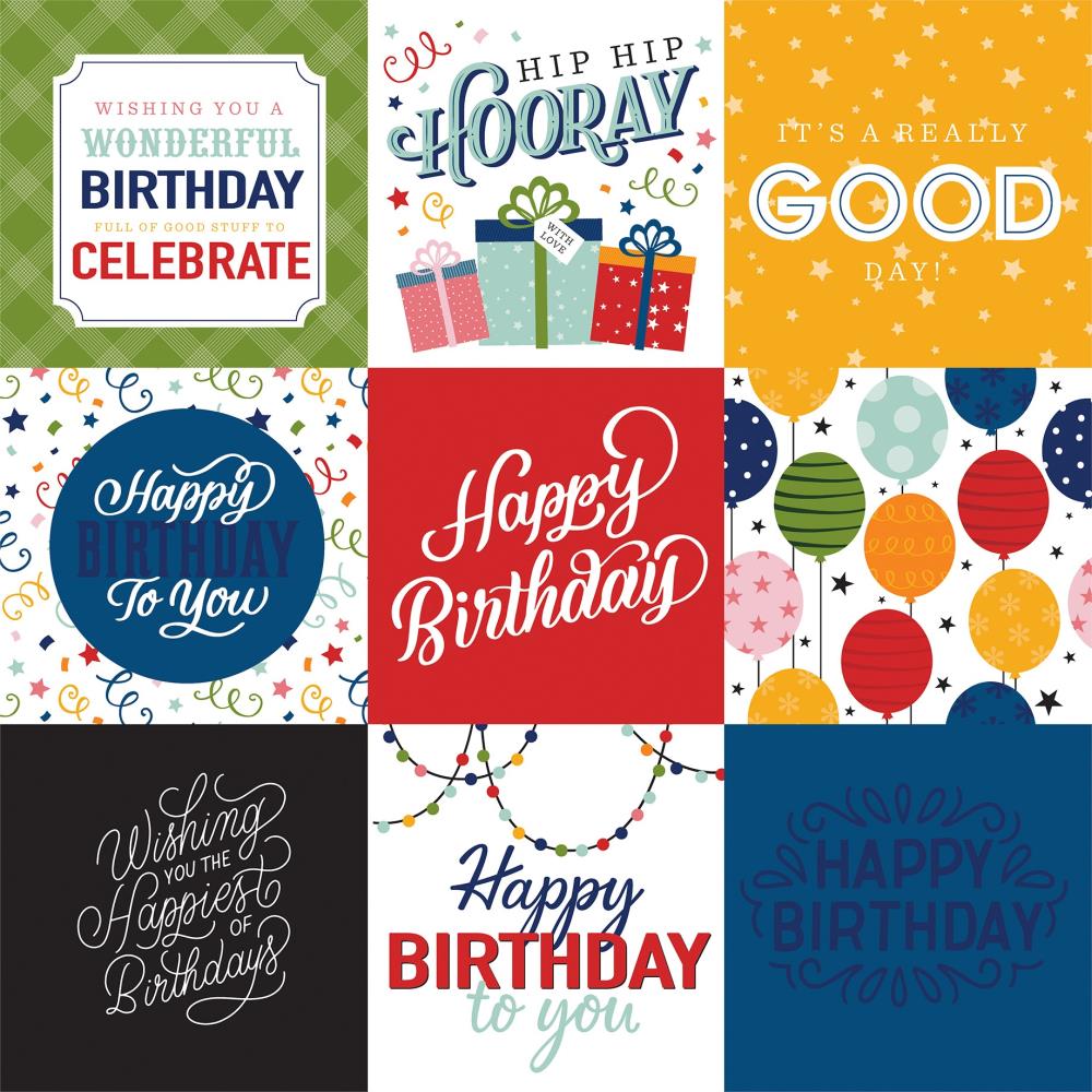 Echo Park BIRTHDAY SALUTATIONS 12 x 12 Collection Kit bis264016 Happy Birthday To You
