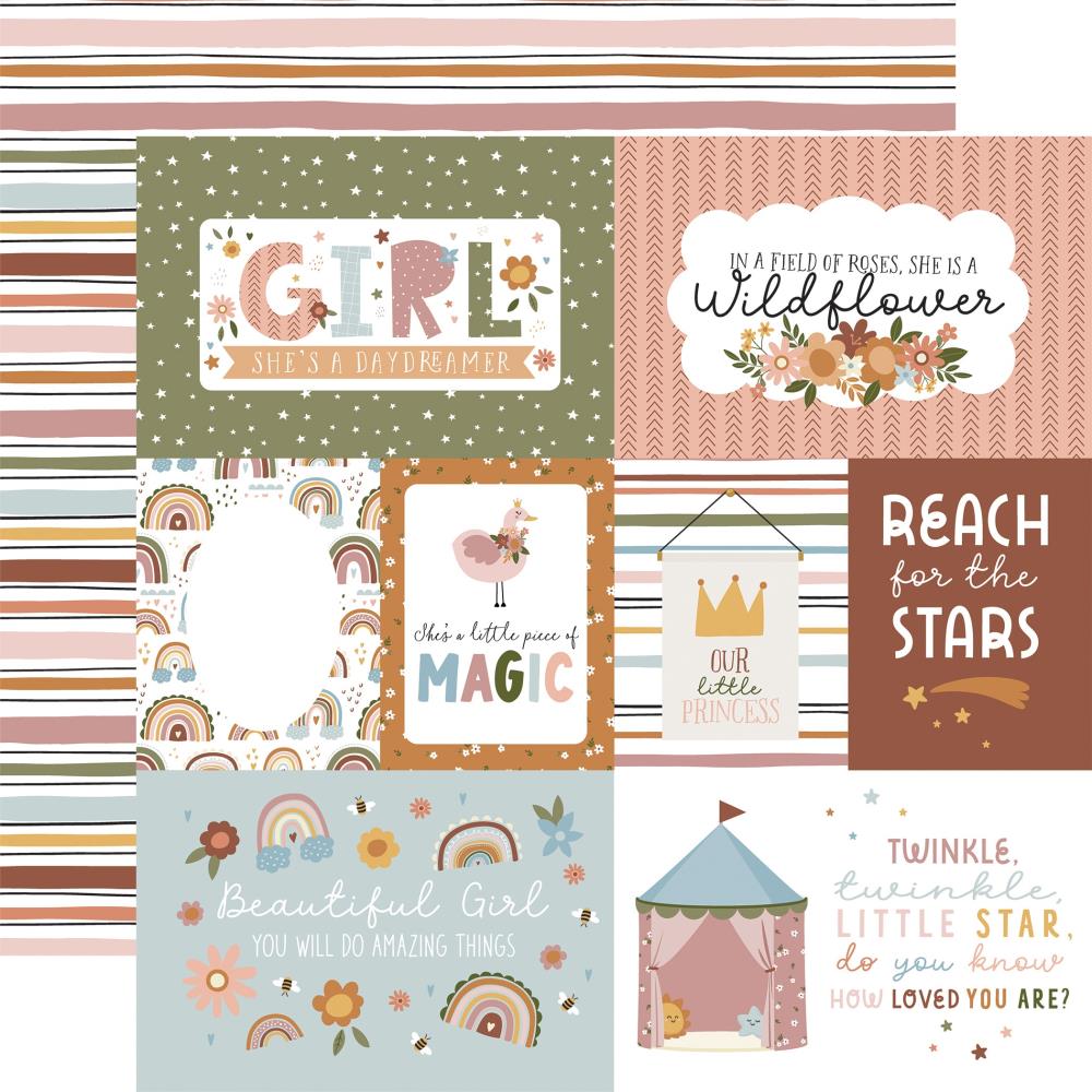 Echo Park DREAM BIG LITTLE GIRL 12 x 12 Collection Kit dbg305016 Multi Journaling Cards