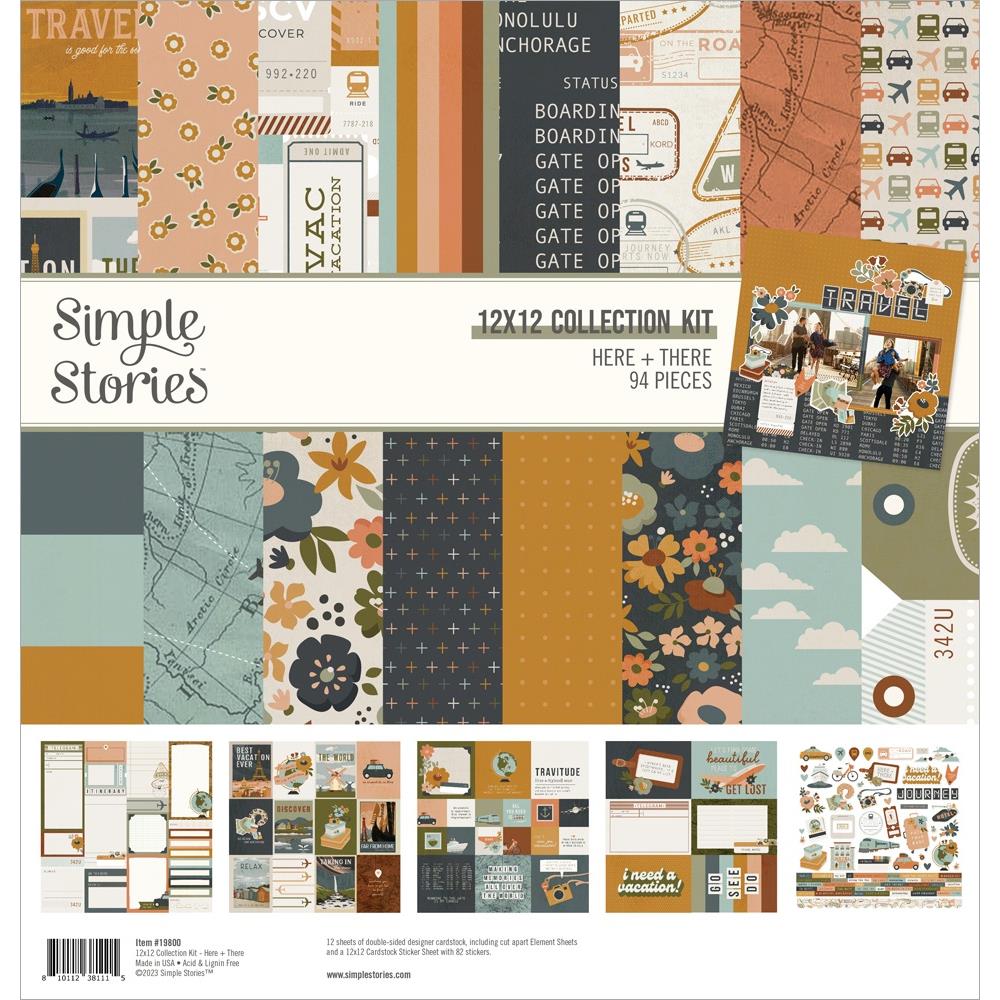 Simple Stories Here And There 12 x 12 Collection Kit 19800