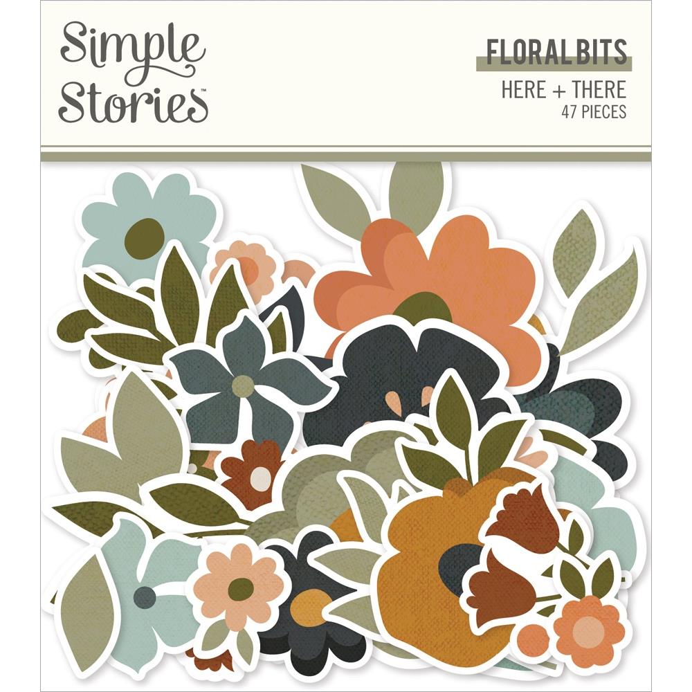 Simple Stories Here And There Floral Bits And Pieces 19819