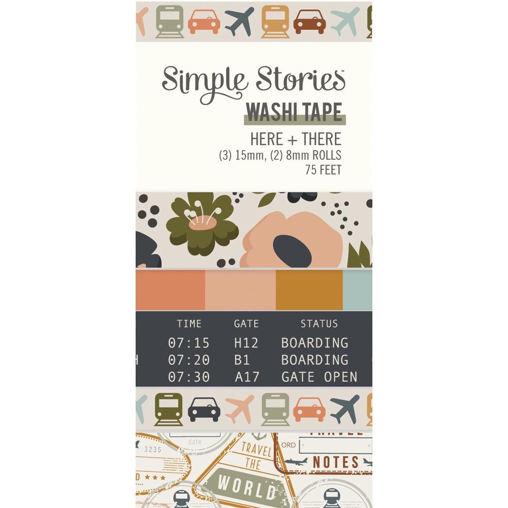 Simple Stories Here And There Washi Tape 19825 in pack