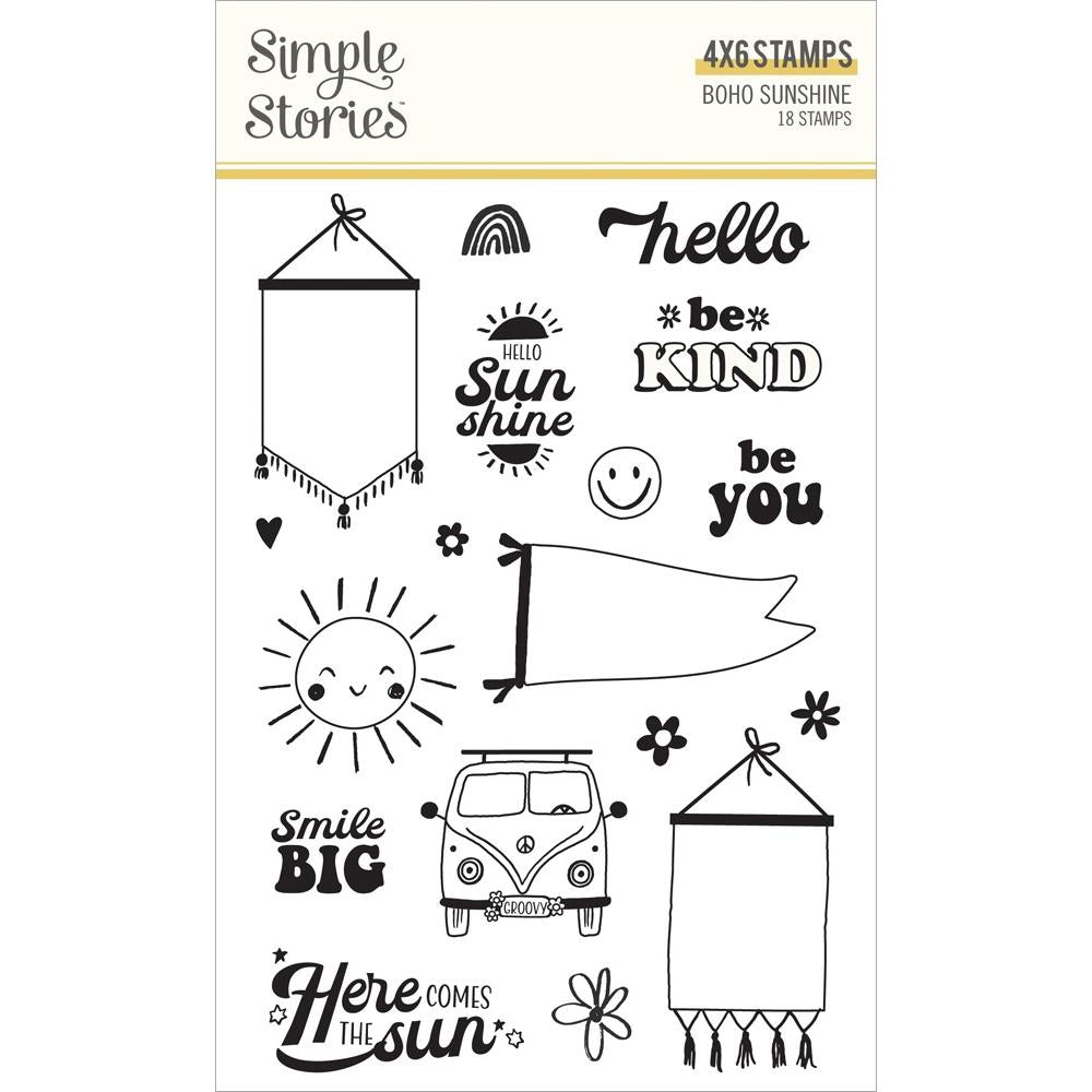Simple Stories Boho Sunshine Clear Stamp Set 19915