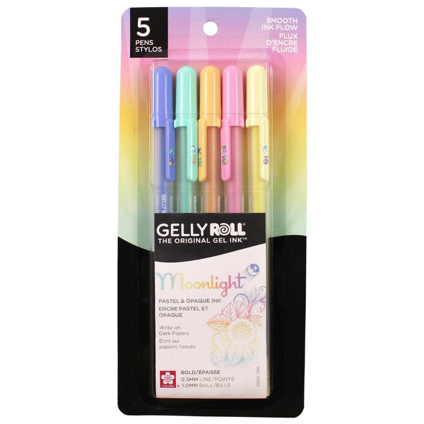 Sakura Gelly Roll Moonlight Pen Set, 1 mm Bold Tip, Assorted Colors, P