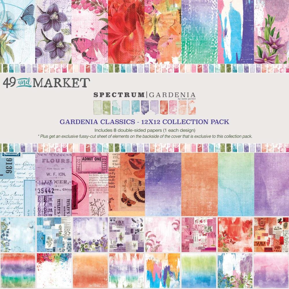 49 and Market Spectrum Gardenia Classics 12 x 12 Paper Pack SG-23435