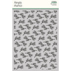 Simple Stories Trail Mix Pine Branch 6 x 8 Stencil 20327