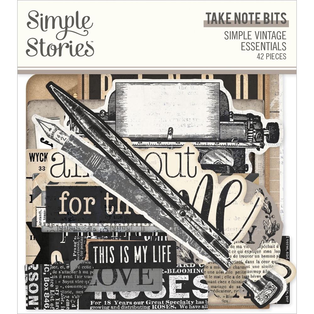 Simple Stories Vintage Essentials Take Note Bits And Pieces 20416