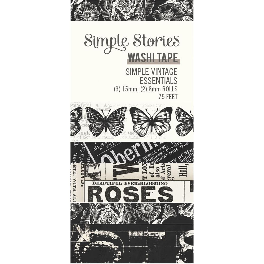 Simple Stories Vintage Essentials Washi Tape 20428