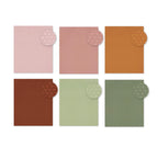 Simple Stories Boho Color Vibe 6 x 8 Paper Pad 13485 Detailed close-up views of the paper pad designs with earthy colors and subtle pinks, showcasing intricate details