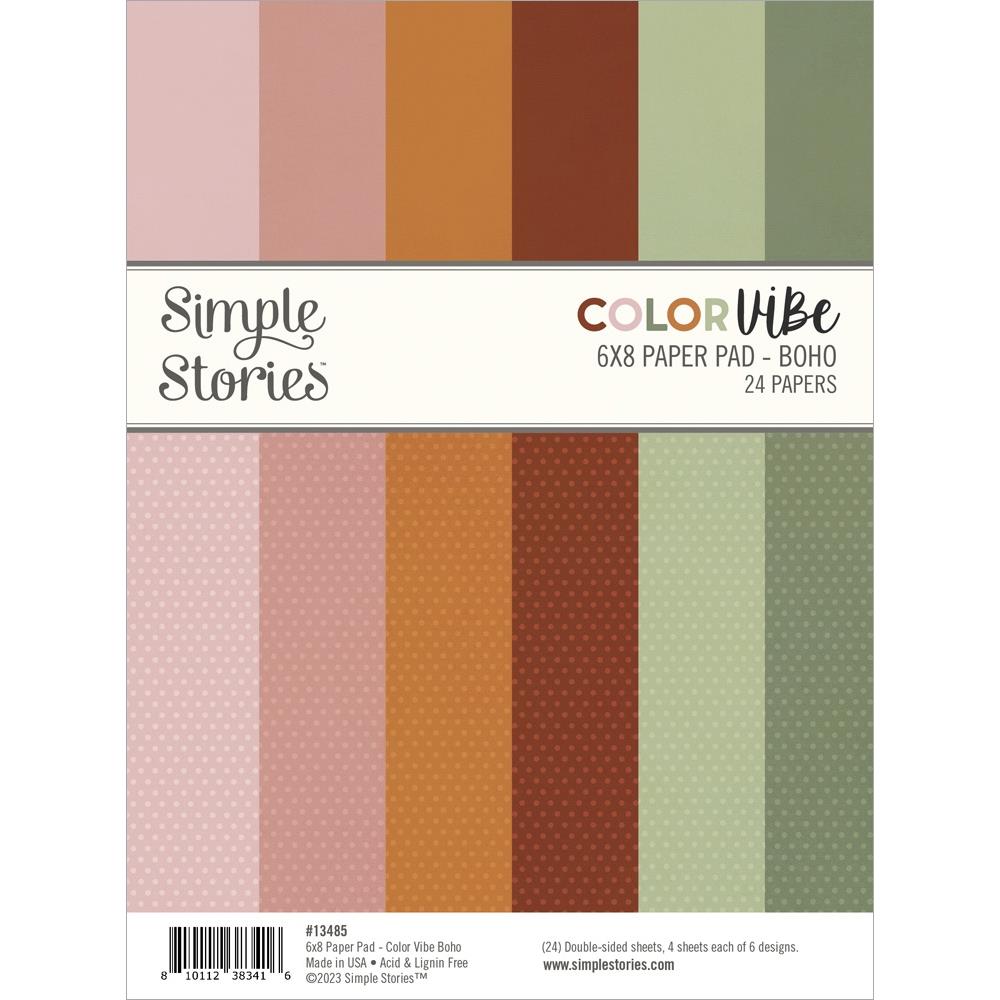 Simple Stories Boho Color Vibe 6 x 8 Paper Pad 13485