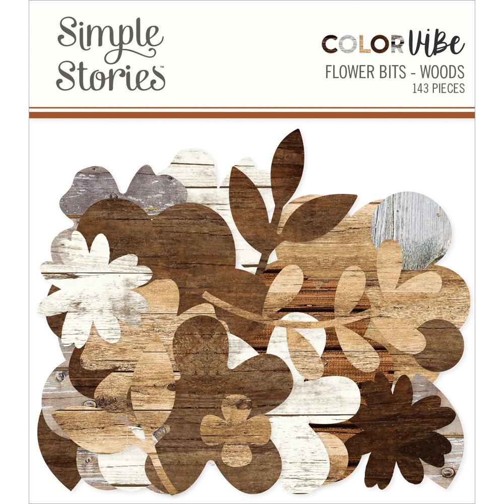 Simple Stories Woods Color Vibe Flowers Bits And Pieces 13487