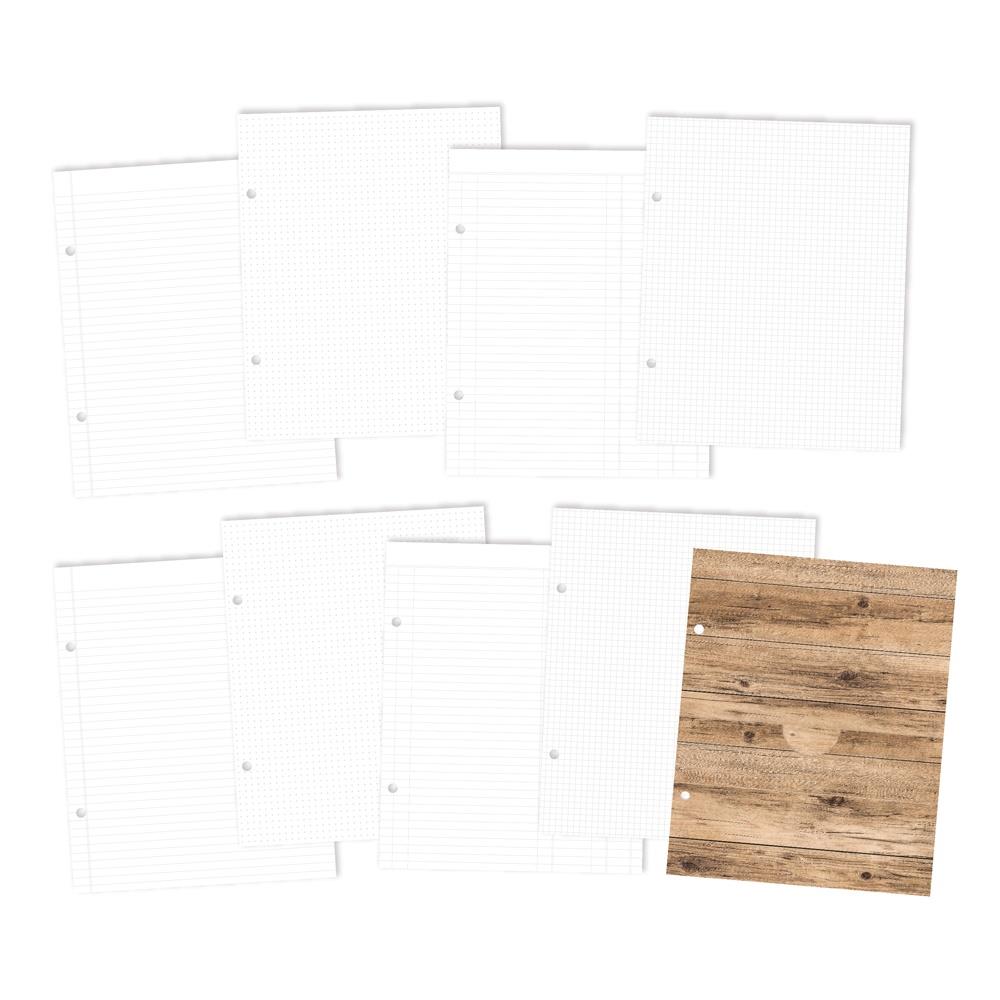 Simple Stories Hickory Snap Binder 13491 Comprehensive view displaying the arranged product contents