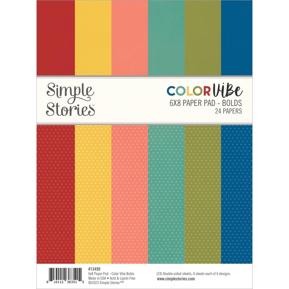 Simple Stories Color Vibe Bolds 6 x 8 Paper Pad 13495