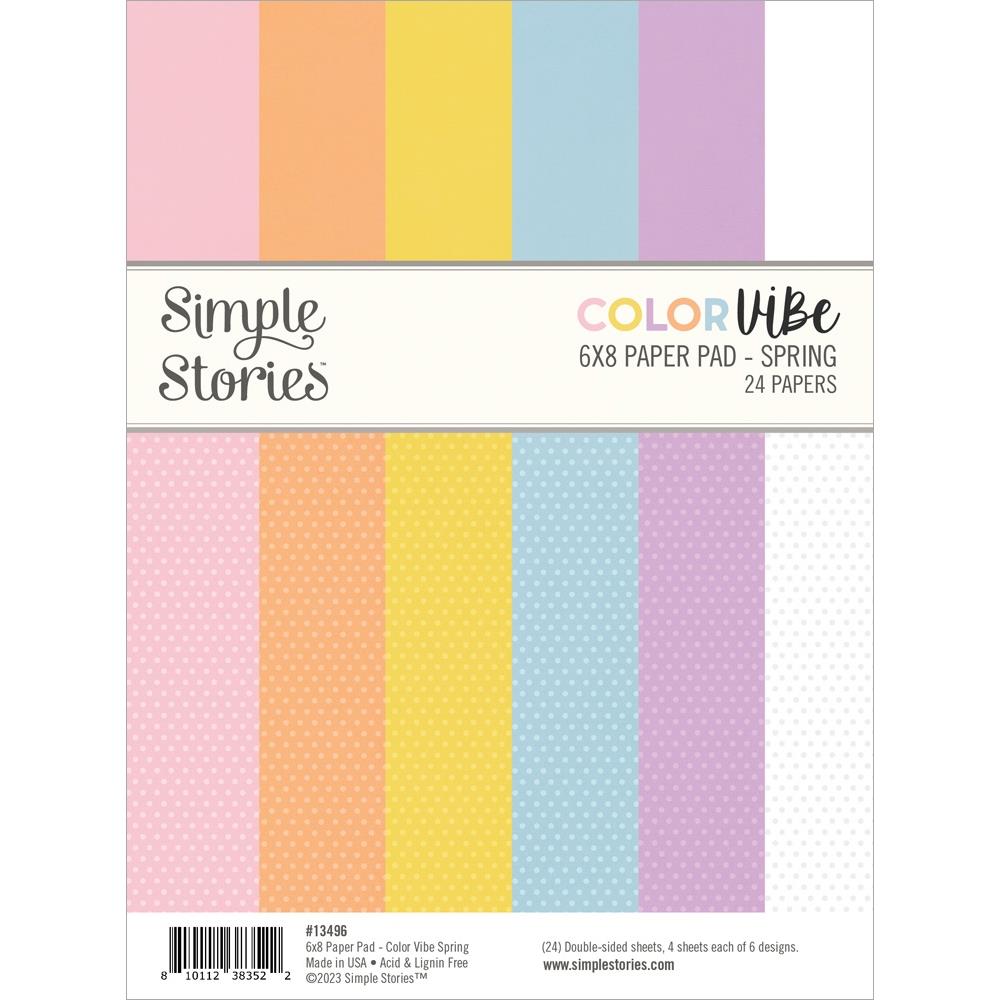 Simple Stories Color Vibe Spring 6 x 8 Paper Pad 13496