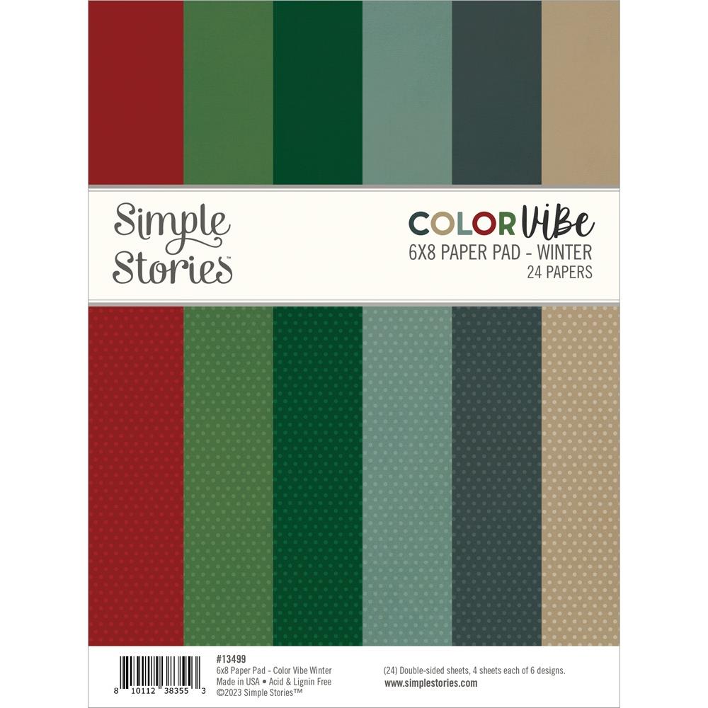 Simple Stories Color Vibe Winter 6 x 8 Paper Pad 13499