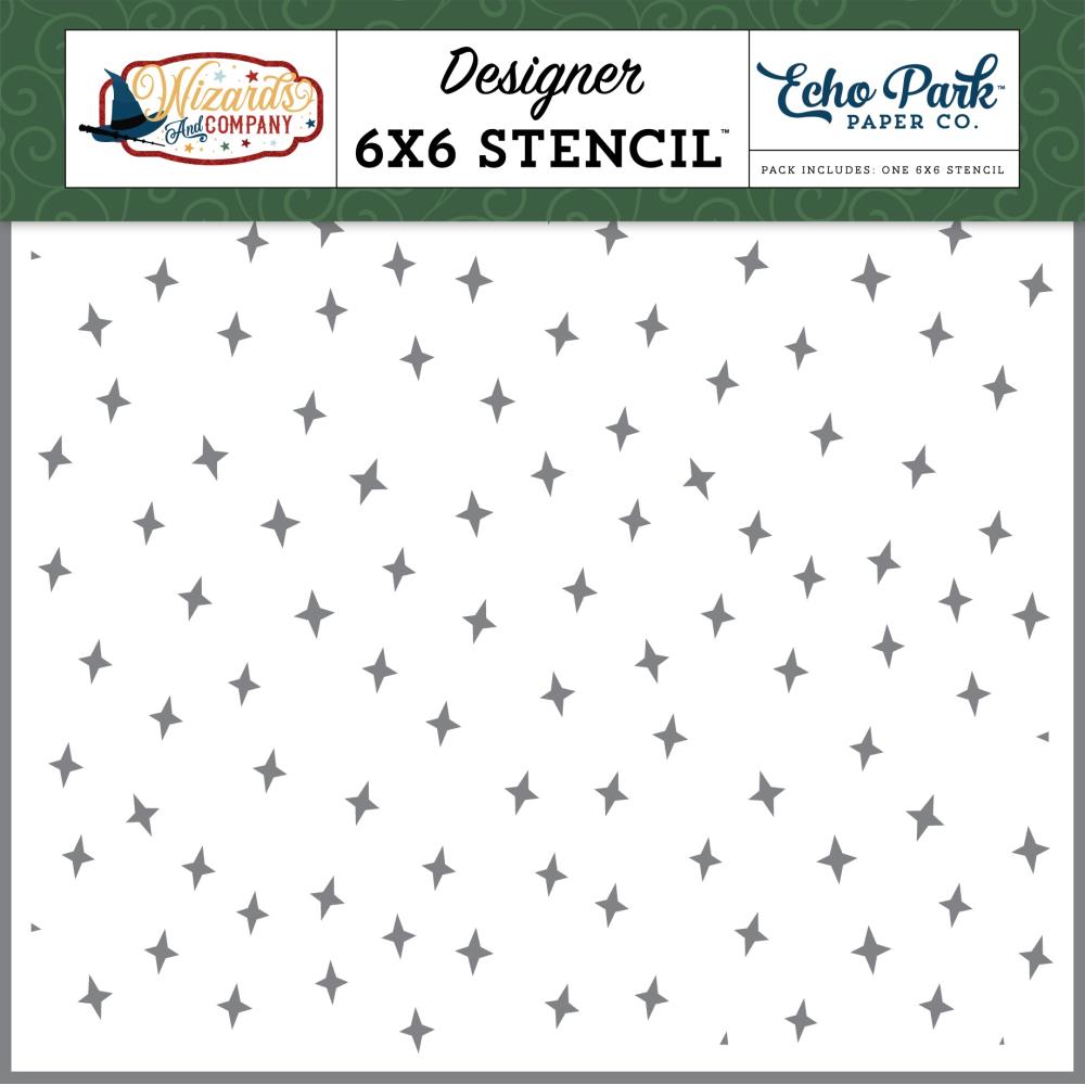 Echo Park Charming Sparkles 6 x 6 Stencil wac322034