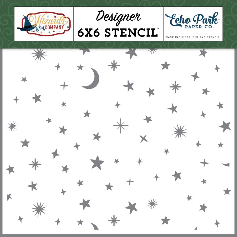 Echo Park Magical Night Sky 6 x 6 Stencil wac322036