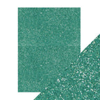 Tonic Turquoise Lake 8.5 x 11 Glitter Cardstock 9974e close up
