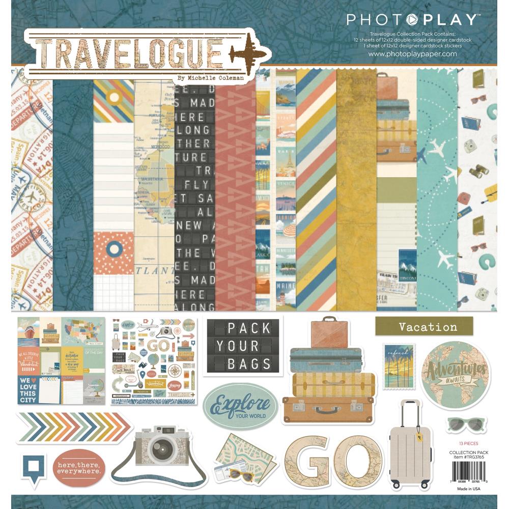 PhotoPlay Travelogue 12 x 12 Collection Kit trg3765