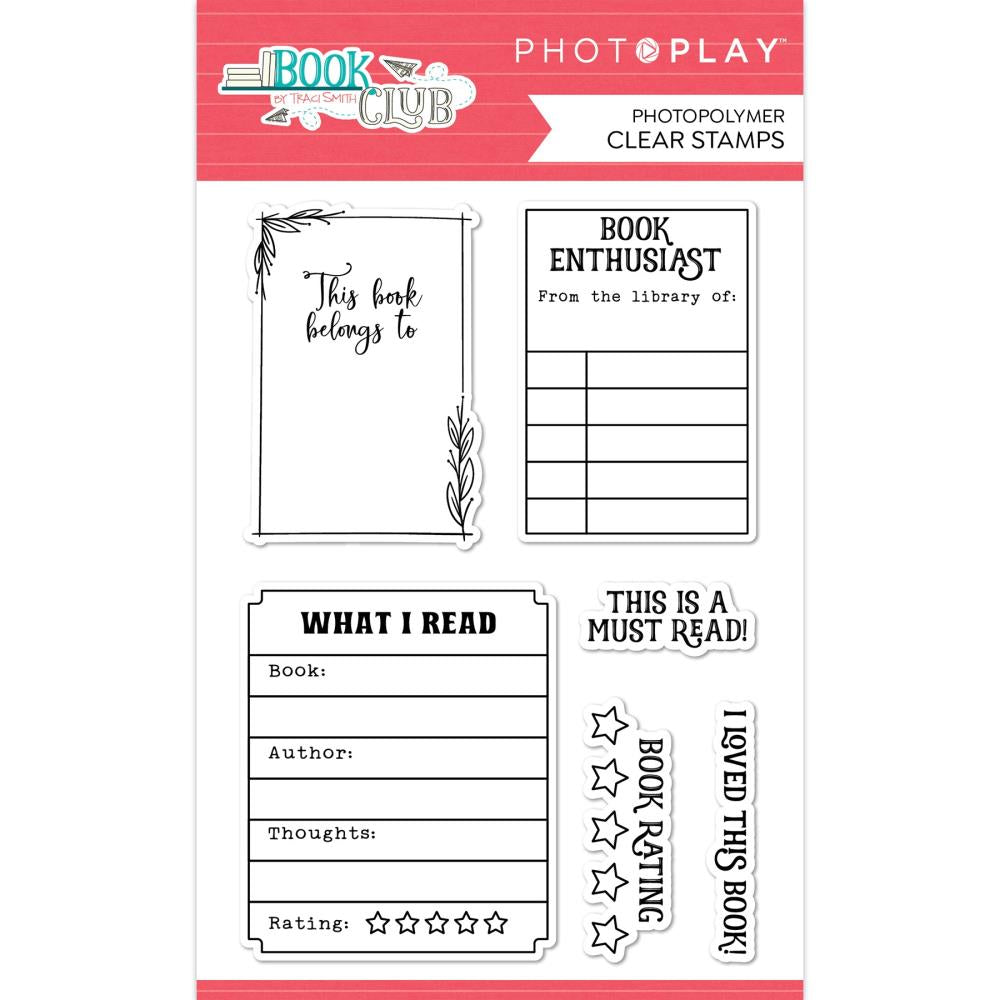 PhotoPlay Book Club Clear Stamps bcl4252
