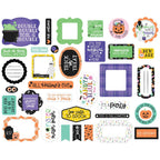 Echo Park Monster Mash Ephemera mm323024 Detailed View of Designs