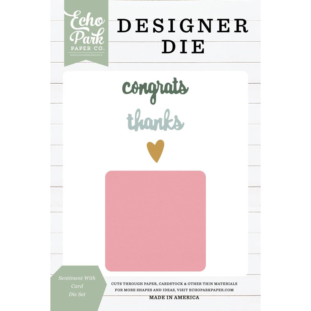 Echo Park Sentiment With Card Die Set eppdie1419