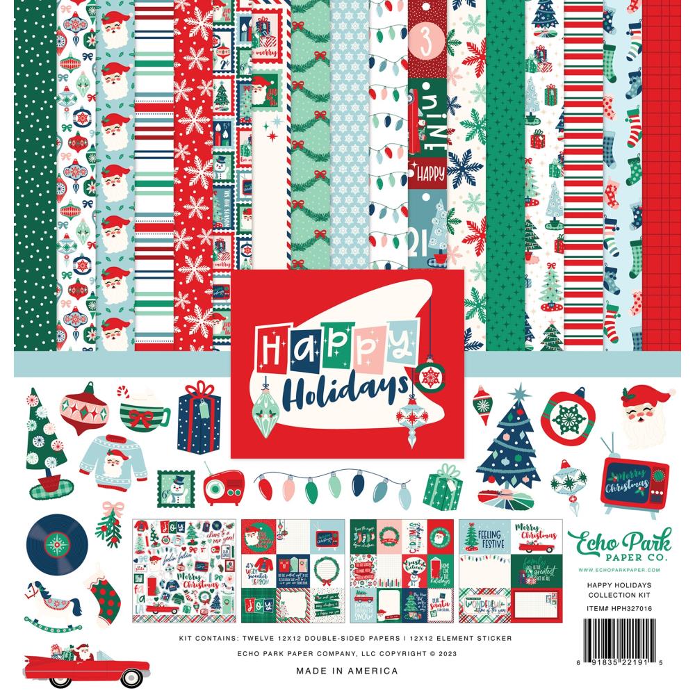 Echo Park Happy Holidays 12 x 12 Collection Kit hph327016