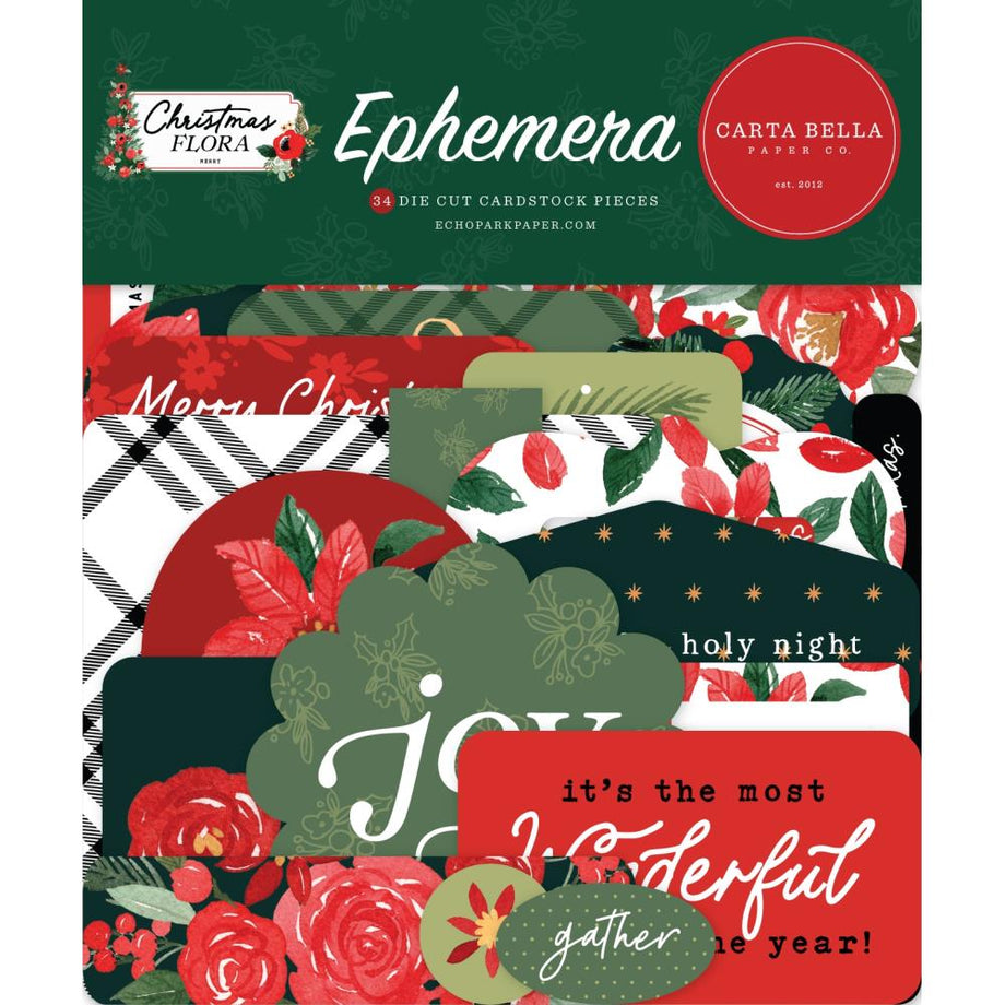 Carta Bella  Merry Christmas Scrapbook Frames & Tags – Scrapbook